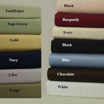 Egyptian Cotton 800 Thread Count 15 Inche Deep Pocket 1 piece Fitted Sheet- Bottom Sheet Twin XL Solid Taupe Scalasheets SBC-8001FTS-15-TXL-TAUP